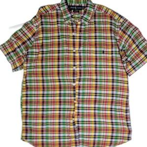 Mens Ralph Lauren Blake plaid red yellow blue ss